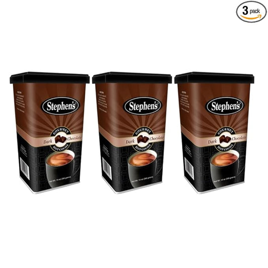Stephen's Gourmet Hot Cocoa, Dark Chocolate, 14 OZ (Pack of 3)