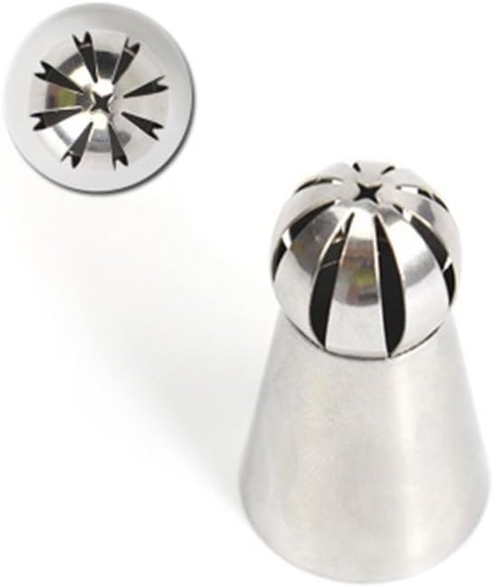 Russian Sphere Nozzle Piping Tip Stainless Steel by Chef Collection (1, 476)