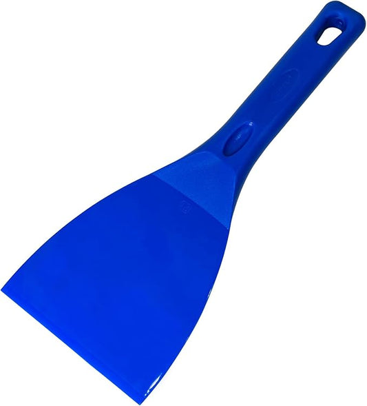 LRui Kitchen Professional Pizza Dough Scraper dough spatula,plastic flexible strip handle dough scraper.(blue)