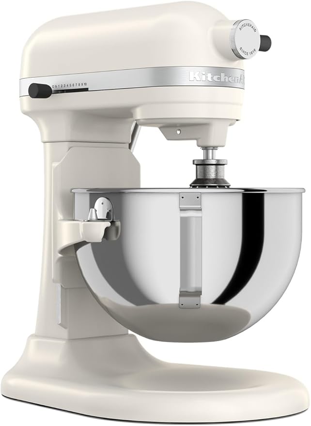 KitchenAid 5.5 Quart Bowl-Lift Stand Mixer with 11 Speeds, KSM55SXXX, Porcelain White