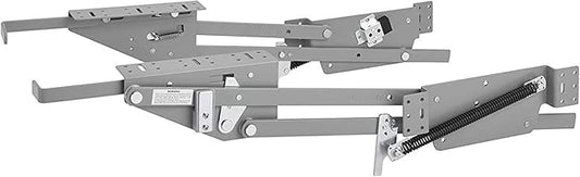 Rev-A-Shelf Heavy-Duty Stand Mixer Lift for Kitchen Base Cabinets, Zinc - Spring-Loaded Lifting System for Small Countertop Appliance Storage, Min Opening Width of 12", RAS-ML-HDCR