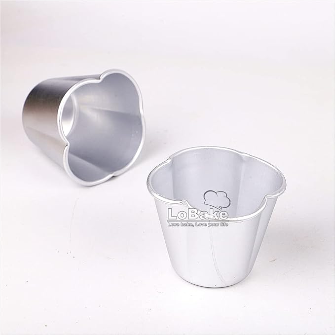 10pcs per lot Various Design Fluted Edge Wavy Flower Cup Boat Round Shape Aluminium Tart Mould Jelly Pudding Cup Cupcake Mold Baking (C09)