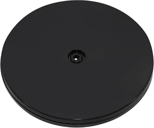 1 Pcs Black 9 inch Acrylic Lazy Susan Rotating Turntable Organizer Bearings - Round Swivel Plate for Spice Rack, Table, Cake, Kitchen Pantry