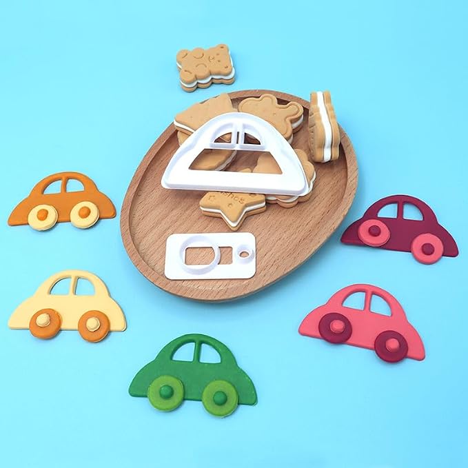 Cloud Cookie Cutter,Fluffy Cloud Fondant Cutter Car Cookie Cutters Cake Mold Sugar Craft Mold Cake Decorating Tools 7pcs