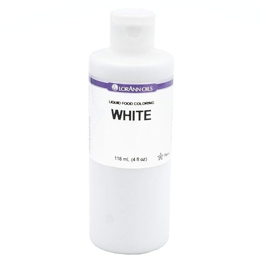 LorAnn White Liquid Food Coloring, 4 ounce bottle