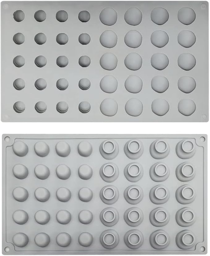mostsom Silicone Mini Mushroom Candy Molds, Non Stick Chocolate Gummy Mold (Mushroom F)