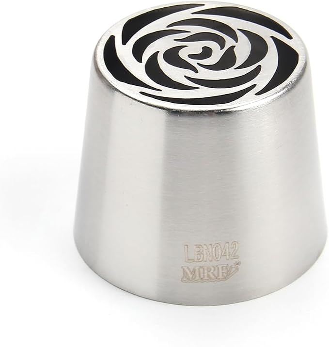 1 Piece Stainless Steel XXL Russian Flower Icing Tip,Pastry Frosting Piping Nozzle for Cake Marshmallow Bouquet, Russian Flower Piping Tips Baking Tools for Cake Decoration,Cake Tools