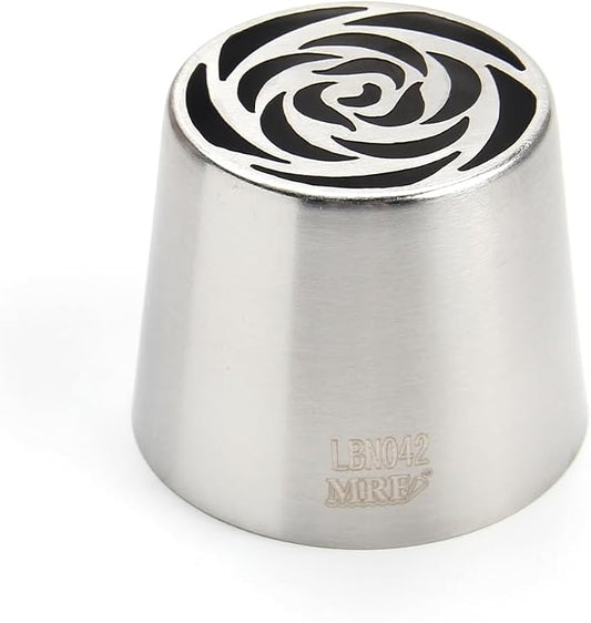 1 Piece Stainless Steel XXL Russian Flower Icing Tip,Pastry Frosting Piping Nozzle for Cake Marshmallow Bouquet, Russian Flower Piping Tips Baking Tools for Cake Decoration,Cake Tools