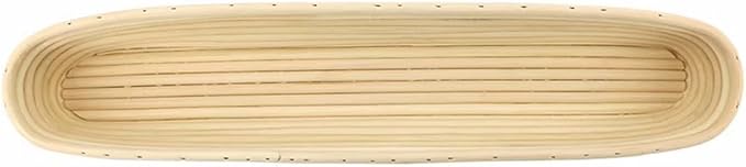 15 inches Baguette Banneton Bread Proofing Basket and Linen Liner Set 2 Pack, Sourdough Proofing Basket Round Proofing Bowls Handmade Rattan Baskets Perfect for Professional & Home Bread Baking