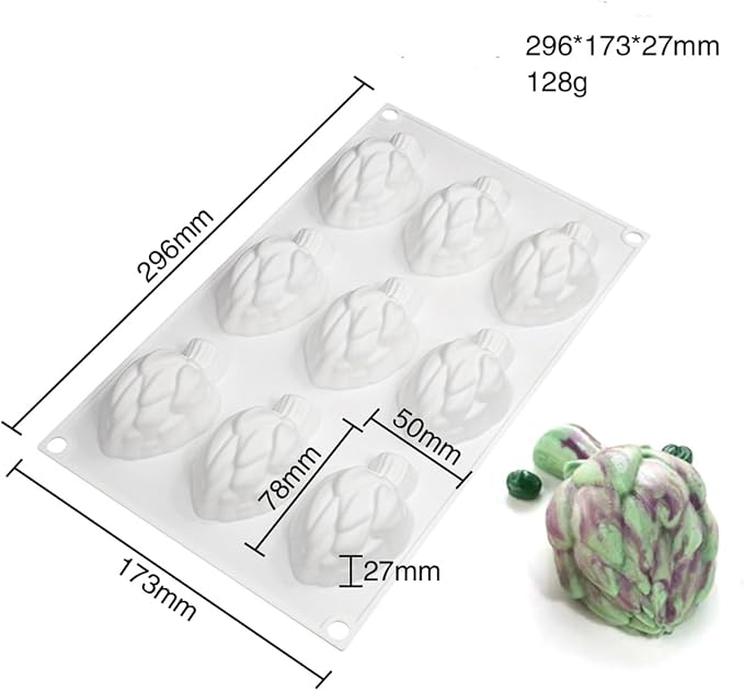 mostsom Thistle Shape Bakery Molds Silicone Baking Pan For Pastry Cake Form For Cupcake Muffin Mold Donuts Silicone Soap Mould Chocolate