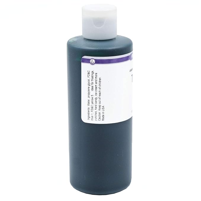 LorAnn Teal Liquid Food Coloring, 4 ounce bottle