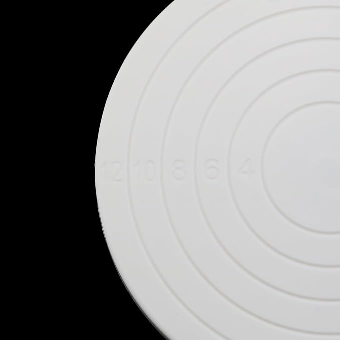1 Cake Decorating Turntable - 5.5-Inch Rotating Cake Stand - Cookie Decorating Turntable for Kitchen Baking - White
