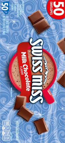Swiss Miss Milk Chocolate Flavor Hot Cocoa Mix,1.38 oz. 50-Count,(Pack of 2)