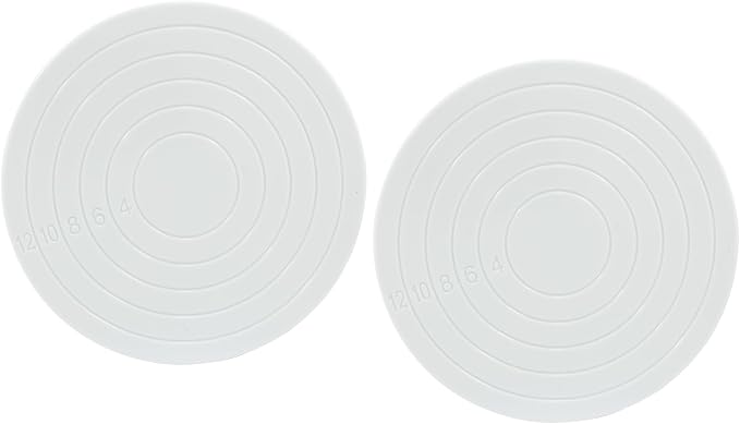 Bonsicoky 1 Pcs Cake Decorating Turntable - 5.5 Inch Revolving Cake Stand - Cookie Decorating Swivel Stand for Kitchen Cake Baking - White