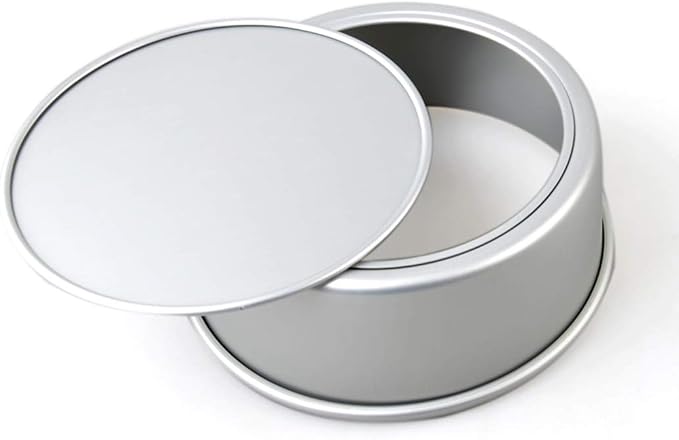Tosnail 2 Pack 10" x 3" Round Aluminum Cake Pan with Removal Bottom for Chiffon Cake