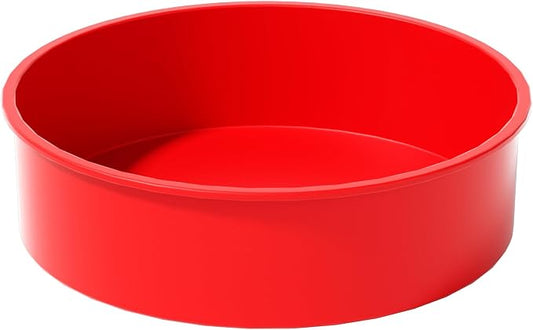 AVIDON 8 inch Cake Pans- Silicone Round Cake Molds for Layer Cake, Cheese Cake and Chocolate Cake, Non-stick and dishwasher safe silicone baking pans (1)