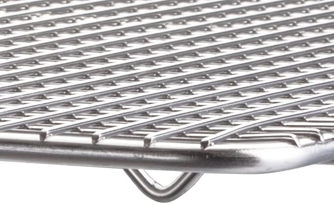 Winco Pan Grate, 8-Inch by 10-Inch,Chrome, Half Size