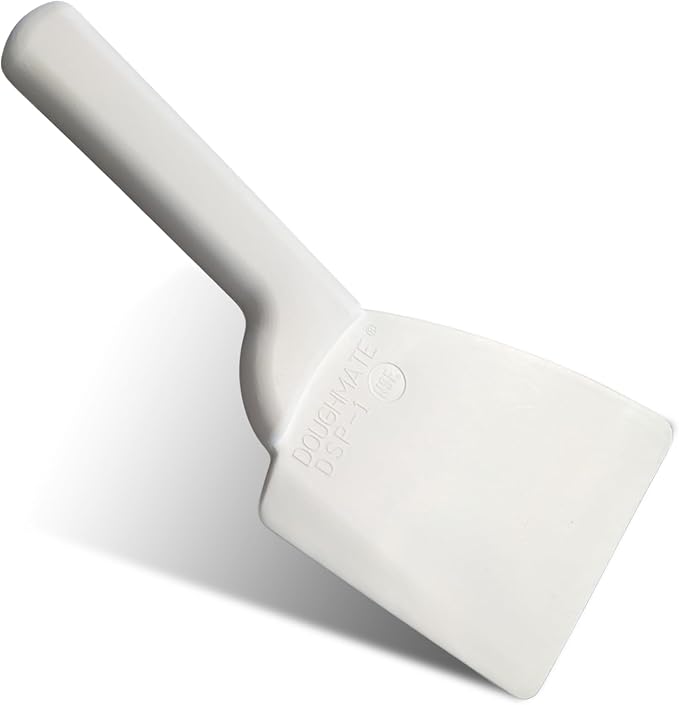 DoughMate® EZ-Lift™ Dough Scraper (2-Pack) – NSF Certified, BPA-Free Plastic Bench Scraper, Non-Scratch Dough Cutter for Pizza, Bread & Sourdough, Ergonomic Handle, Made in USA