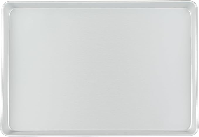 Restaurantware-Met Lux 18 x 12 x 2 Inch Straight-Sided Baking Tin, 1 Rectangular Cake Pan - Oven-Ready, Freezable, Anodized Aluminum Baking Sheet Cake Pan, Greaseproof, For Birthday