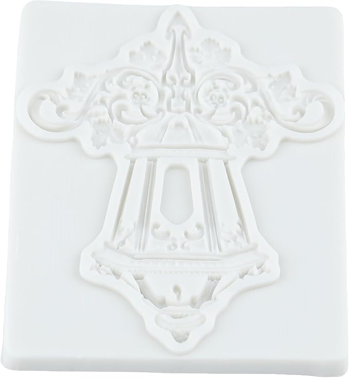 Baroque Street Lamp Silicone Molds Vintage Street Lamp Chocolate Fondant Mold for Cake Decorating Cupcake Topper Candy Polymer Clay Gum Paste