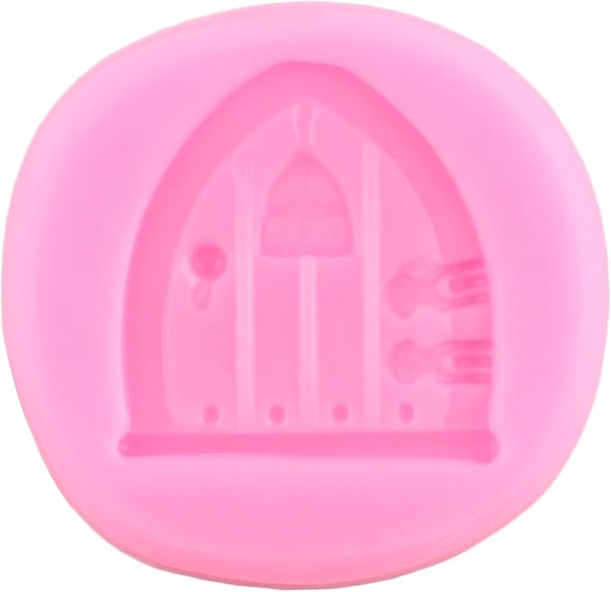 Mujiang Enchanted Vintage Fairy Garden Fairy Gnome Home Door Silicone Fondant Mold For Cake Decorating Chocolate Candy Clay Gumpaste Set Of 4