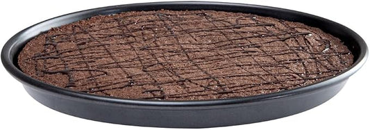 Restaurantware Met Lux 10.2 Inch Round Cake Pan 1 Heavy-Duty Pizza Pan - Non-Stick Oven-Baking Aluminum Deep Dish Pizza Pan For Pizzas & More Perfect For Pizzerias Buffets or Sandwich Shops