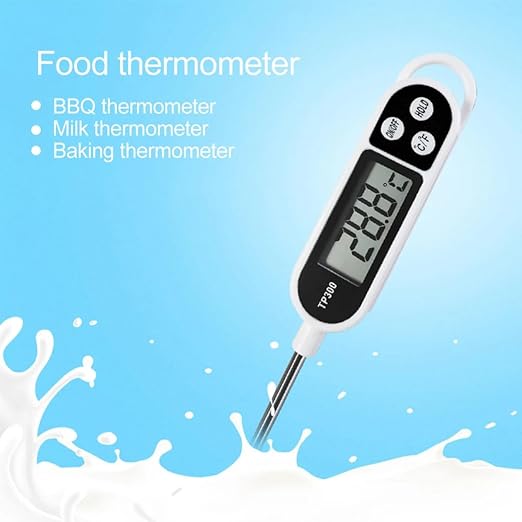 4pcs Candy Thermometer Digital Instant Read for Meat Kitchen Cooking Food Oil Deep Fry BBQ Grill Smoker (4, 9.6in)