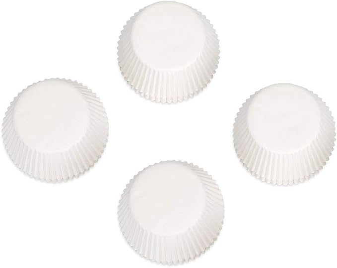 Gifbera White Cupcake Liners Standard Muffin Cups 400-Count, Unbleached Greaseproof Paper, No Smell