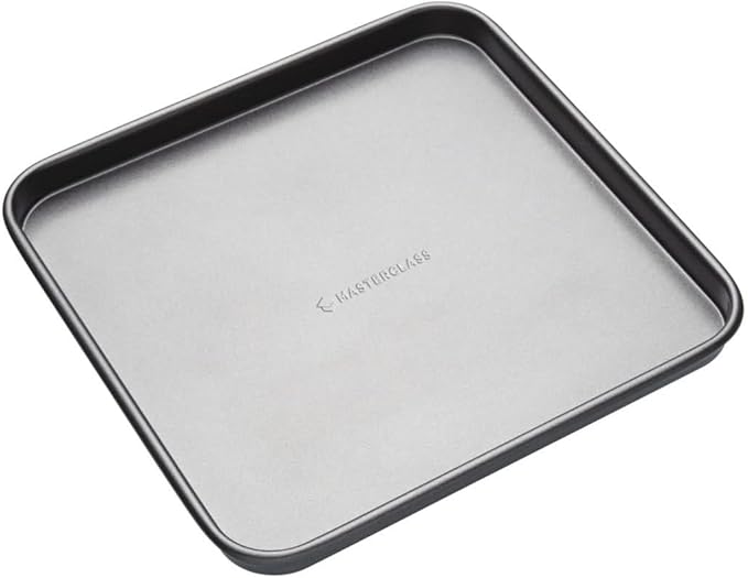 Master Class 26cm/10 Non-Stick Square Baking Tray Sheet Pan | Ideal for Making Swiss Rolls Flapjacks Pastries Grilling or Roasting