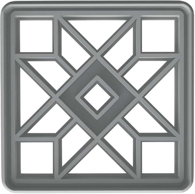 Crafty Quilt Block Cookie Cutter - 4x4" Premium Geometry Baking Tool