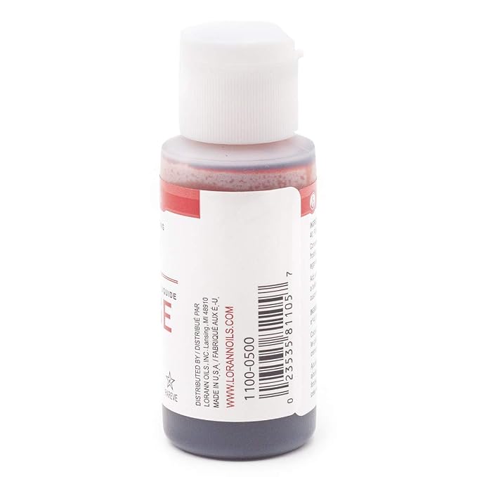 LorAnn Red Liquid Food Color, 1 ounce squeeze bottle