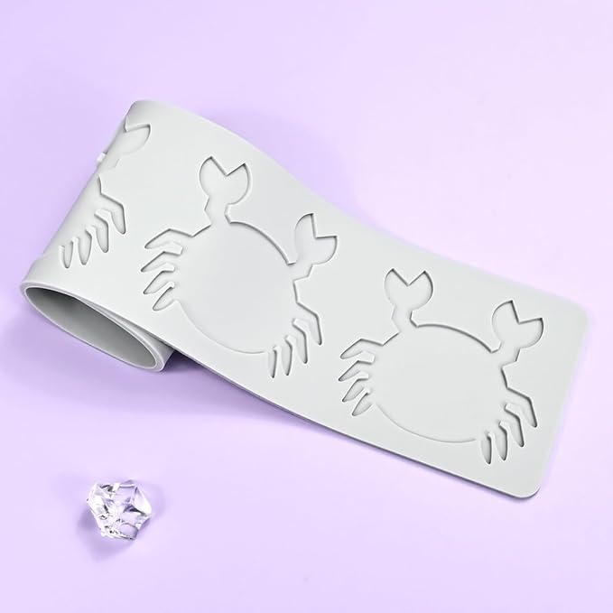 mostsom Crab Pattern Lace Fondant Mold Lace Flower Wedding Cake Silicone Mousse Sugar Craft Icing Mat Pad Pastry Baking Tool (F_ Crab)