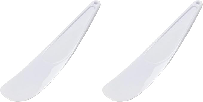 Chef Craft Select Plastic Viennese Baking Spatula, 9.25 inches in Length, White (Pack of 2)