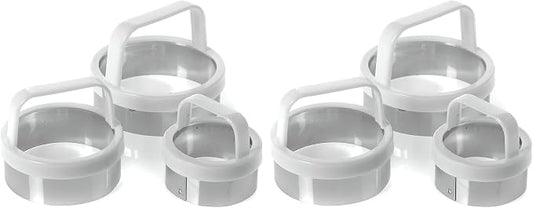 Norpro Biscuit/Cookie Cutters, Set of 3, As Shown (Pack of 2)