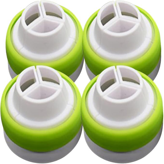 4pcs Large Russian Piping Tip Couplers Converter for Cake Decorating Compatible Piping Bags for Unique Pastries and Frosting