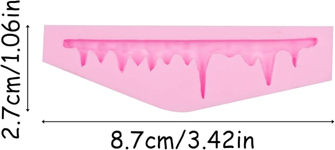 Cake Mold Baking Accessories 3D Icicles Silicone Fondant Mold for Chocolate Cake Decoration Candy Cupcake Topper Cake Polymer Clay Crafts Epoxy Resin Native American
