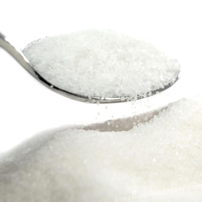 White Sanding Sugar Sprinkles for Baking, 16 oz - 453g. Edible Sparkling Sugar Crystals for Cakes, Cupcakes, Cookies, Ice Cream & Desserts, Decorative Sugar for Holiday and Party Treats
