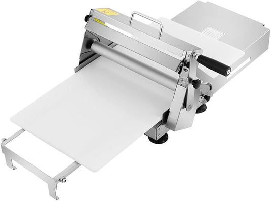 Folding Dough Sheeter, 32.68 x 18.9In Manual Dough Sheeter, 0-25mm Adjustable Thickness Stainless Steel Dough Machine for Baking Pastries and Bread, Pizza, Croissants, Pastry