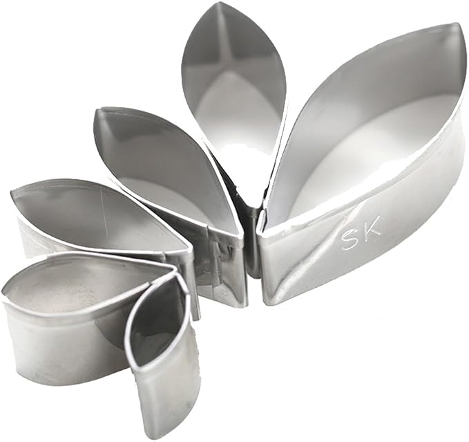 KALAIEN 6pcs/set Dahlia Sugar Flower Cutter Set Fondant Cake Sugarcraft Decorating Tools