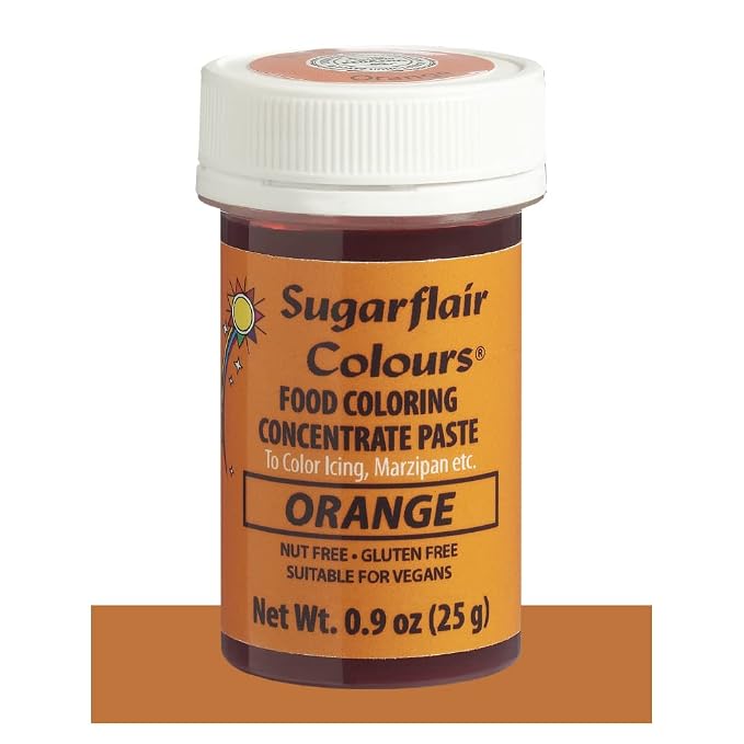 Sugarflair Food Coloring Concentrate Paste, 25 Grams Orange