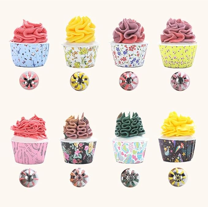 Russian Piping Tips - Professional Sphere Nozzles for Cake Decorating, Set of 6