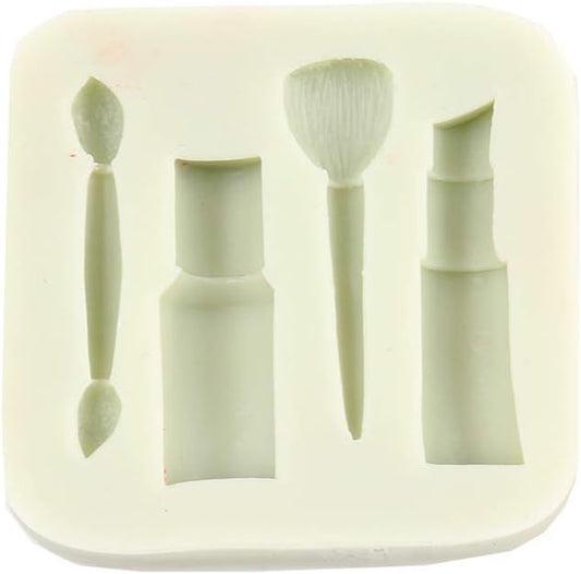 O'Creme Silicone Fondant Mold, Cosmetics: Small Makeup; Use for Chocolate Pudding, Candy, Jelly, Soap Modeling