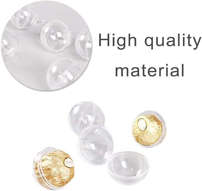 30 Pcs Chocolate Box Holders Clear Plastic Cupcake Cover Party Supplies for Packaging Candy and Chocolate