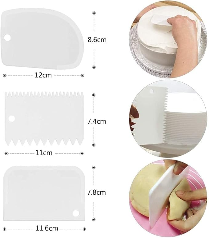 6 Pcs Cake Stand Set, Cake Decorating Supplies, Rotating Cake Turntable | for Decorating, Cake Spinner, Cake Decorating Tools, Cake Decorating Kit, Gift Set Baking Supplies 11 Inch