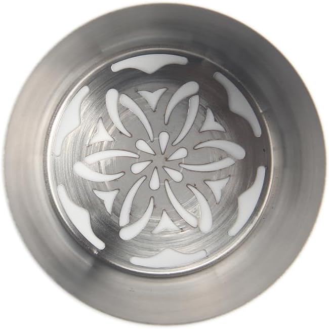 1 Piece Stainless Steel XXL Russian Flower Icing Tips,Pastry Frosting Piping Nozzles,Cake Decorating Marshmallow Bouquet Piping Tips,Flower Frosting Nozzles for Decorating