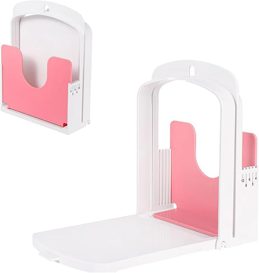 Bread Slicer for Homemade Bread with Thickness Guide - 5 Settings, Foldable & Wall-Mountable for Space-Saving Storage, Perfect for Toast & Cheese!