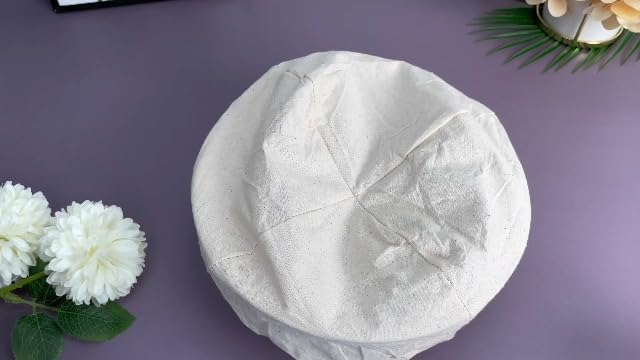 Tatuo 6 Pieces Bread Banneton Proofing Basket Liner Cloth Cover Round Brotform Liner Baking Dough Bread Baking Supplies(10 Inch Oval, 9 Inch Round)