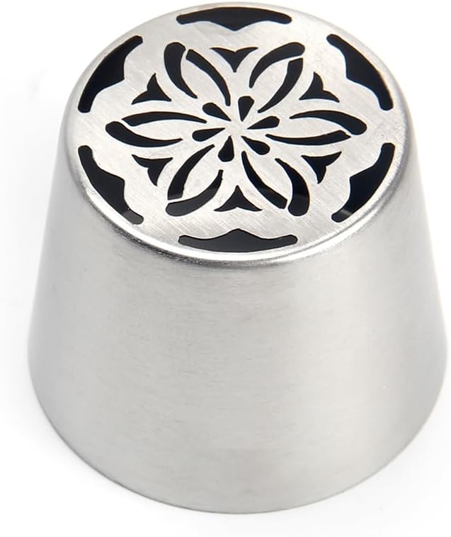 Extra Large Russian Piping Tips - Stainless Steel Flower Nozzles Set for Cake Decorating, Rose & Floral Icing Tips for Cupcakes, Cookies Professional Baking Tools (XXL, Style 50)