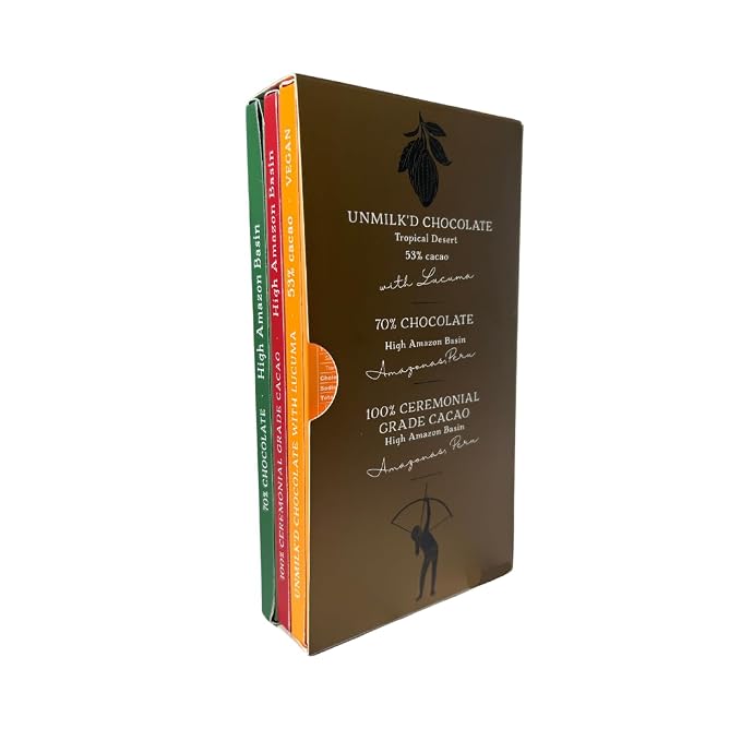 Cacao Adventures "The Collection" | Premium Chocolate Bars | 3 Flavors Sample Pack | Gift Set & Cacao Tasting Experience | 1.76 oz each (Pack of 3)