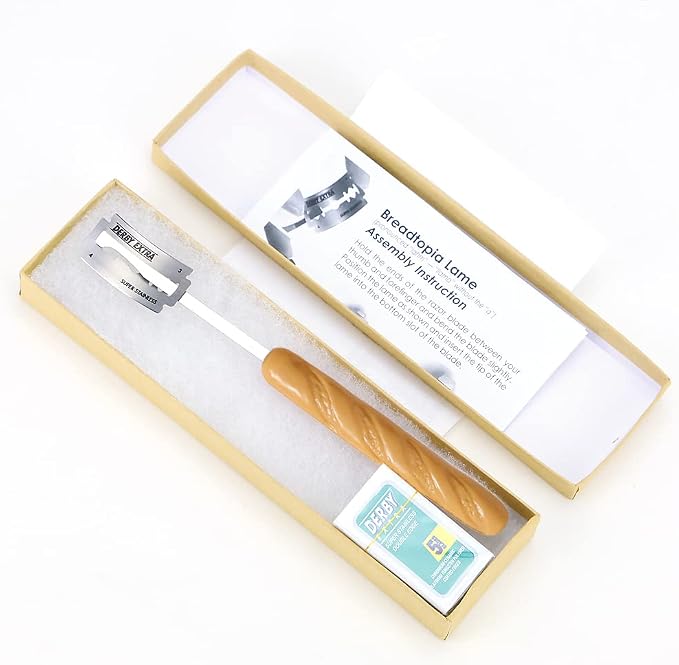 Breadtopia Bread Lame with 5 Blades & Storage Box | Premium Lame Bread Tool | Bread Lame Dough Scoring Tool | Perfect as a Sourdough Scoring Blade | Ideal Gifts for Bakers |